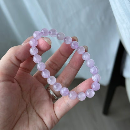 Cateyes Kunzite Beaded Bracelet