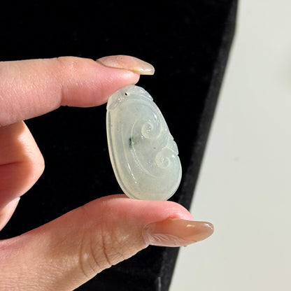 Myanmar Icy Jade Auspicious Clouds Ruyi 如意 Burmese Jadeite