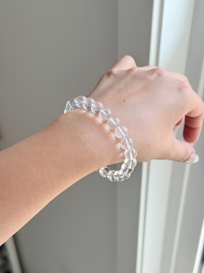 Brazil Grade A Clear Quartz Bead Bracelet 8.8mm