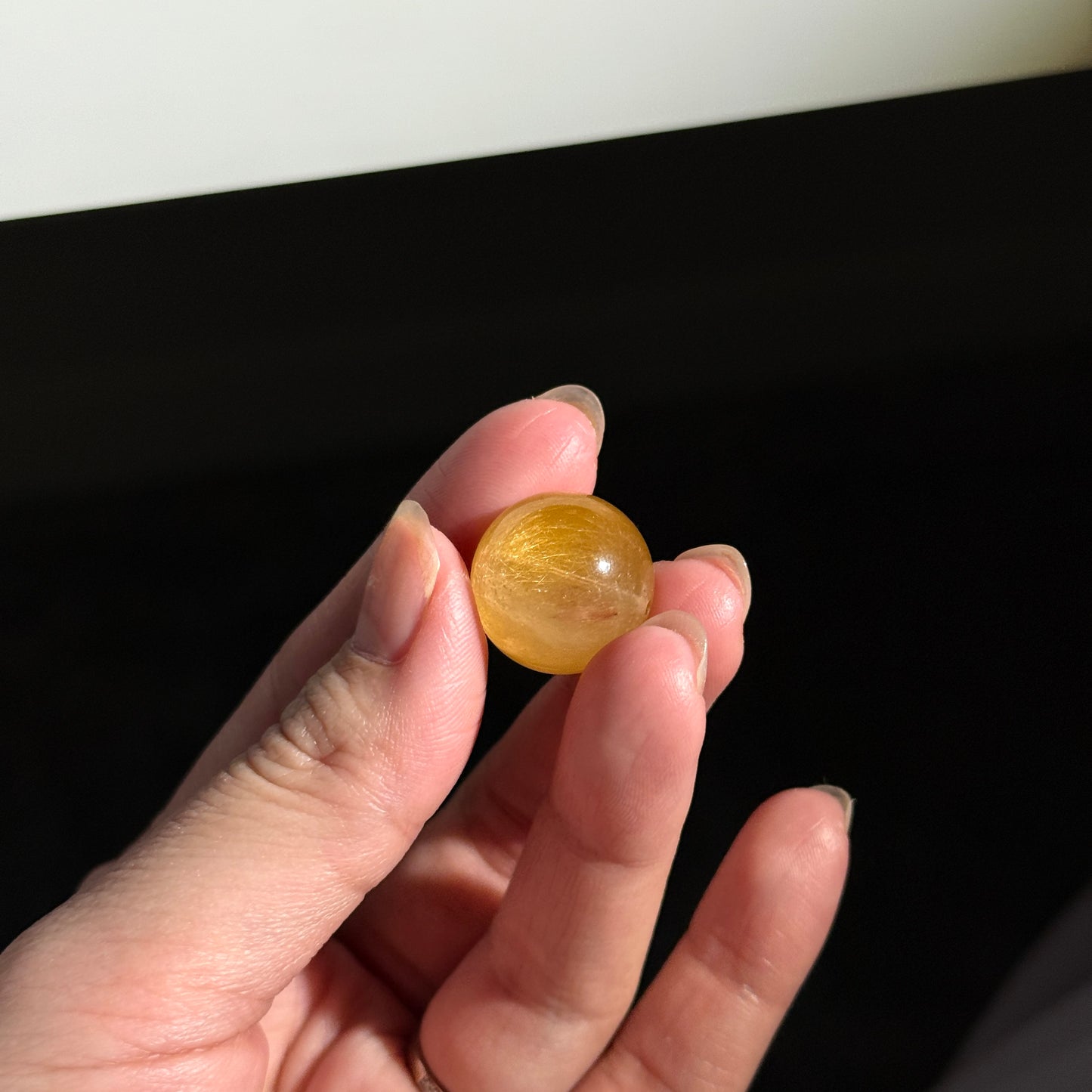 Yellow Amphibole Rabbit Hair