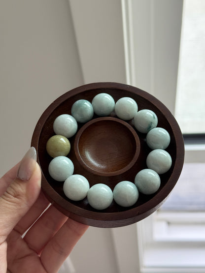 Natural Burmese Jade Grade A Beaded Bracelet 15mm+