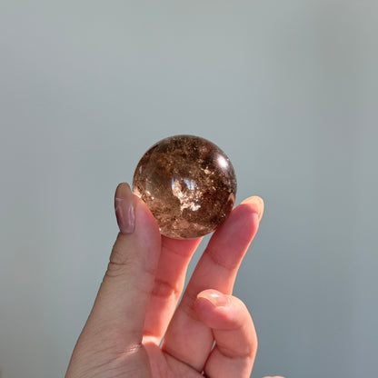 Smoky Quartz Sphere 3.8cm diameter Cool Brown