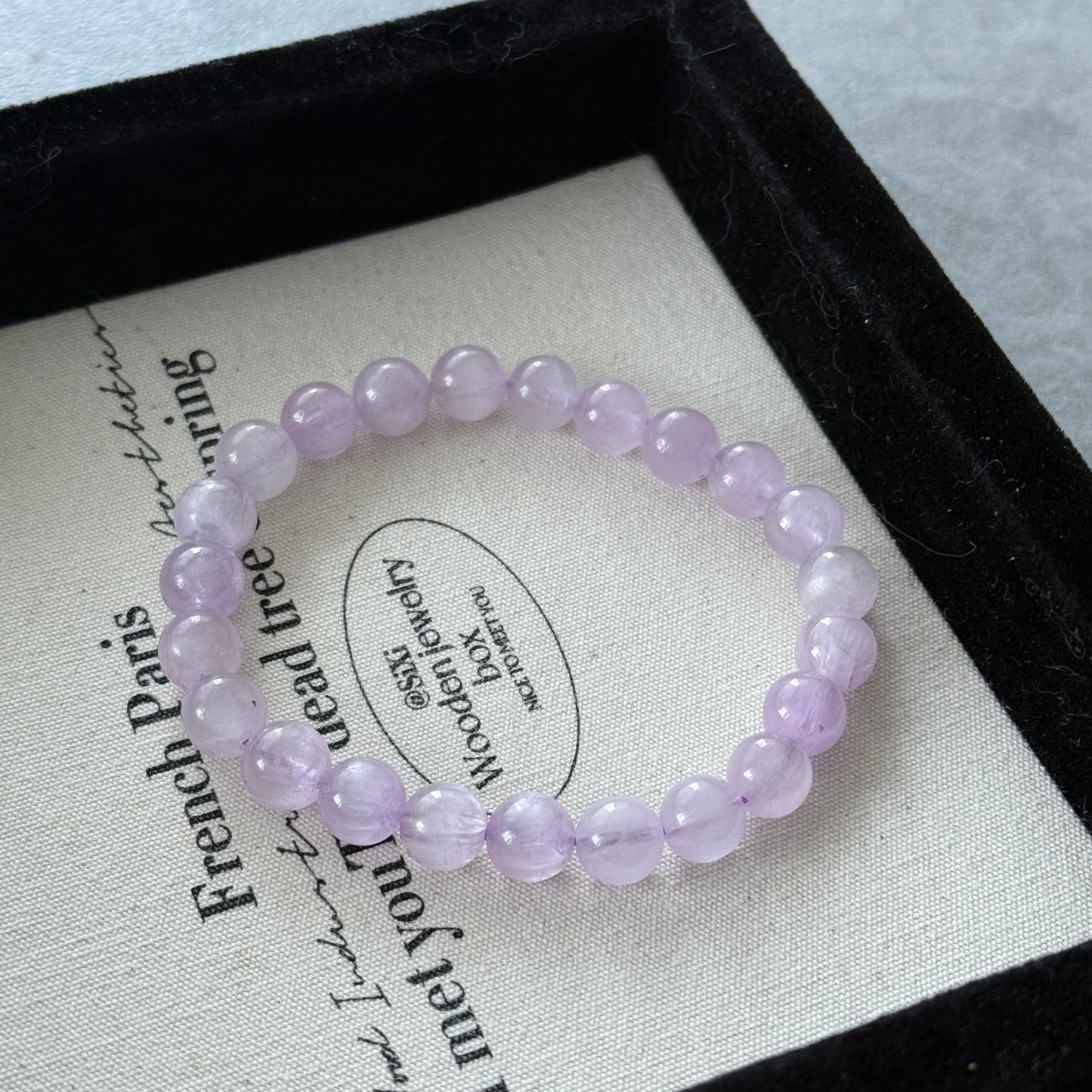 Cateyes Kunzite Beaded Bracelet