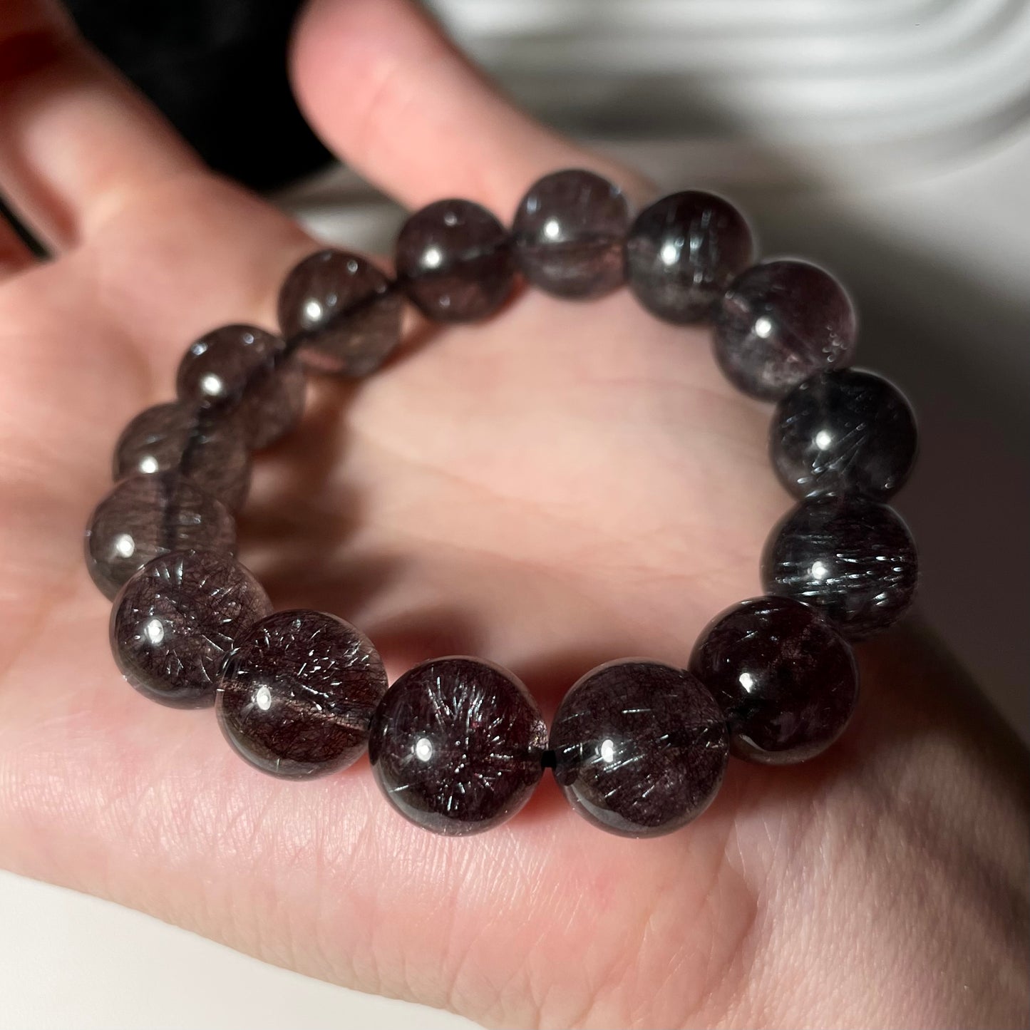 [售罄欣賞] Firework Black Super Seven 12mm Beaded Bracelet