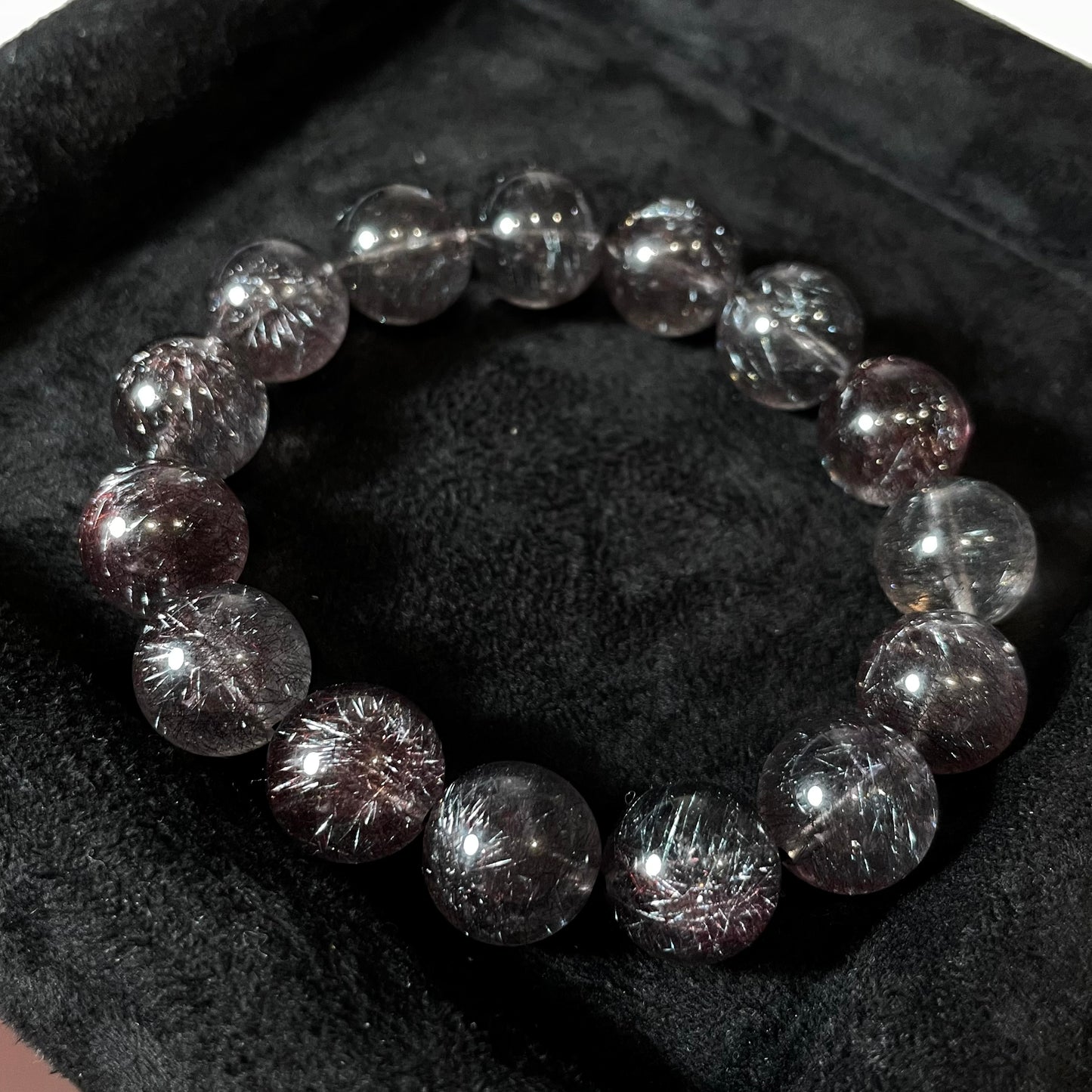 [售罄欣賞] Firework Black Super Seven 12mm Beaded Bracelet
