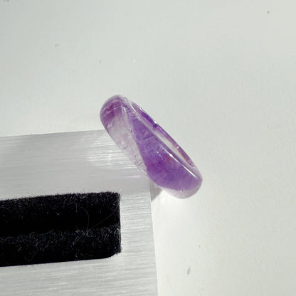 Amethyst Bangle Ring Band US 8