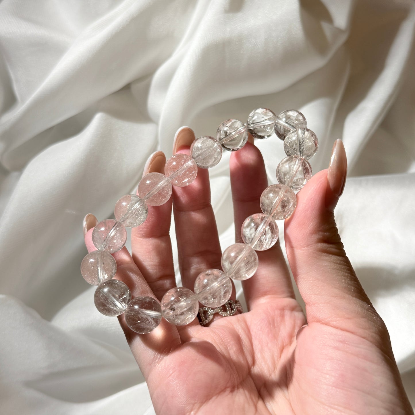 White Silver Rutile Quartz