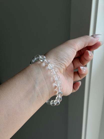 Brazil Grade A Clear Quartz Bead Bracelet 8.8mm