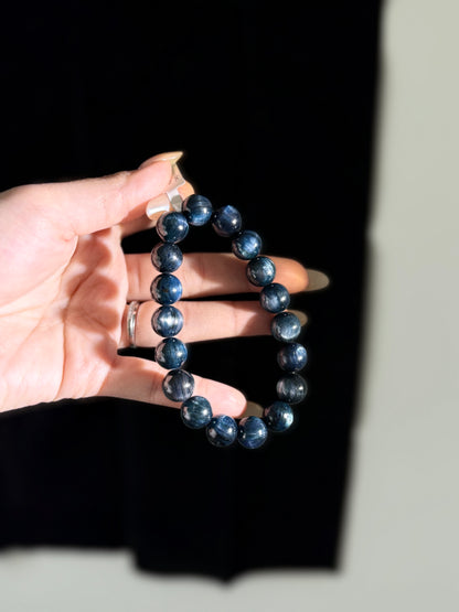 Dark Galaxy Kyanite Beaded Bracelet