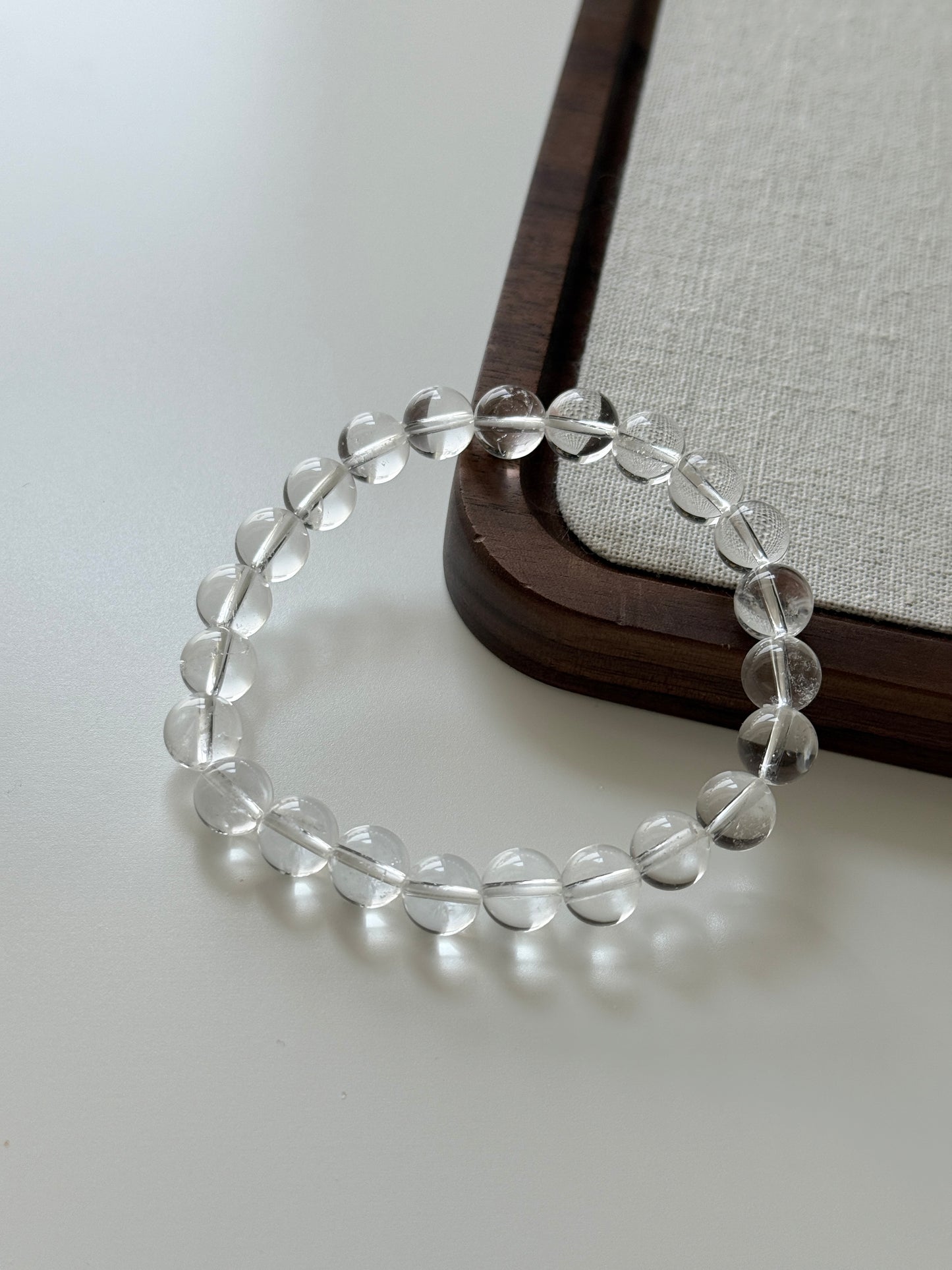 Brazil Grade A Clear Quartz Bead Bracelet 8.8mm