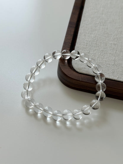 Brazil Grade A Clear Quartz Bead Bracelet 8.8mm