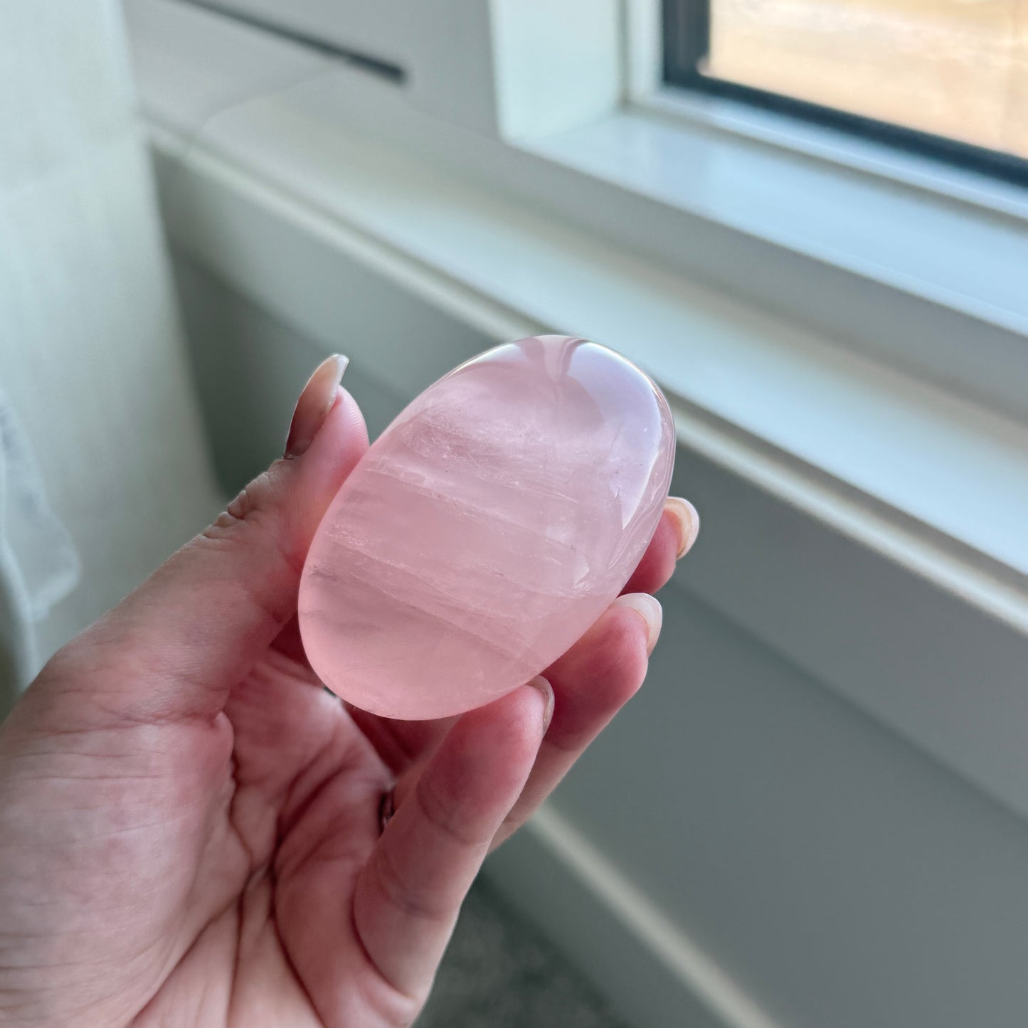 Rose Quartzs  Palm Stone Soapstone HQ