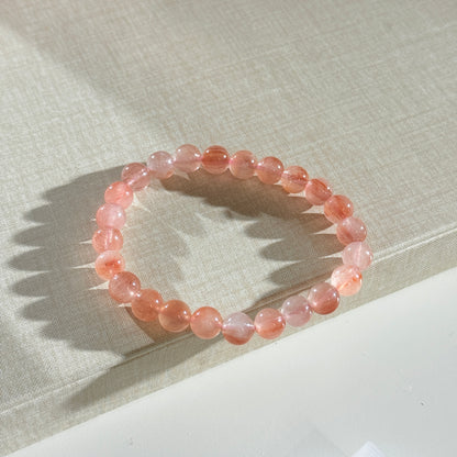 Pink Amphibole Rabbit Hair Quartz