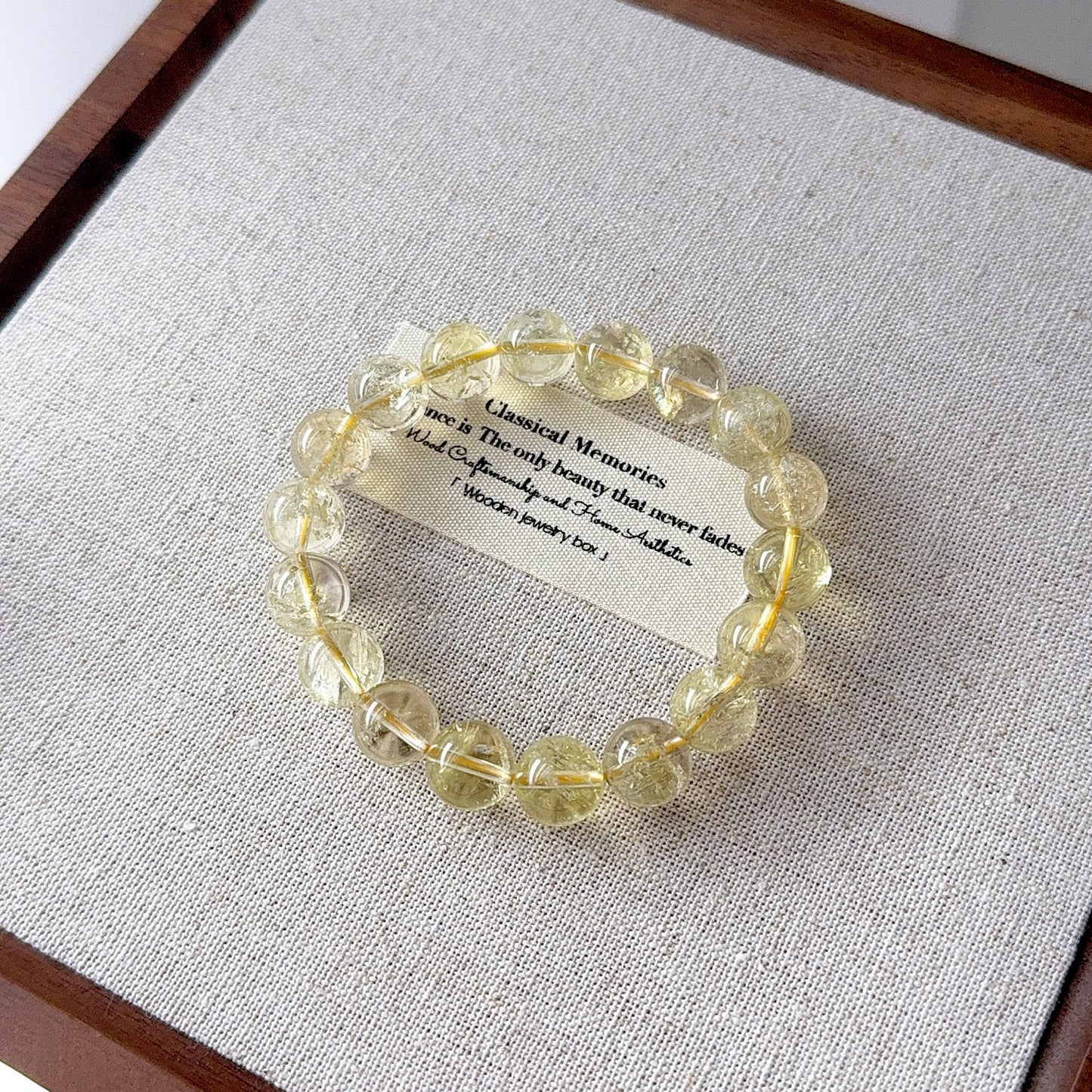 Citrine with Flash Beaded Bracelet