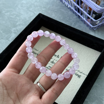 Cateyes Kunzite Beaded Bracelet