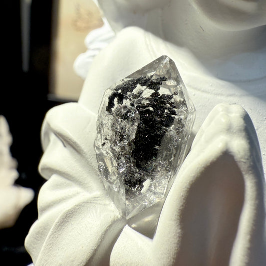 DT Herkimer Diamond Black Hydrocarbon and Phantom