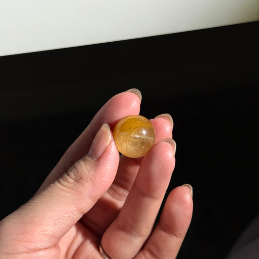 Yellow Amphibole Rabbit Hair