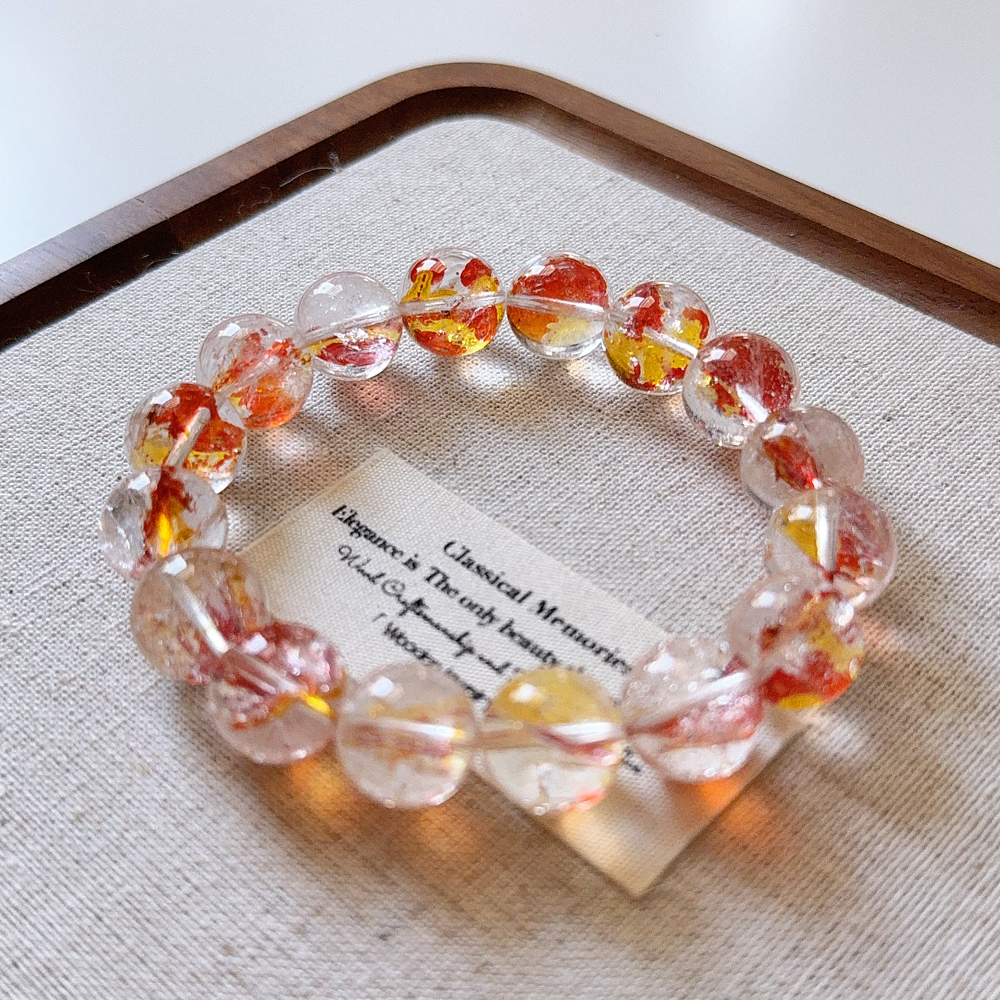 Golden Lucky Koi Quartz Red Yellow Fire Hematoid Quartz