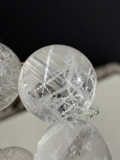 White Snowflake Phantom Beads Bracelet