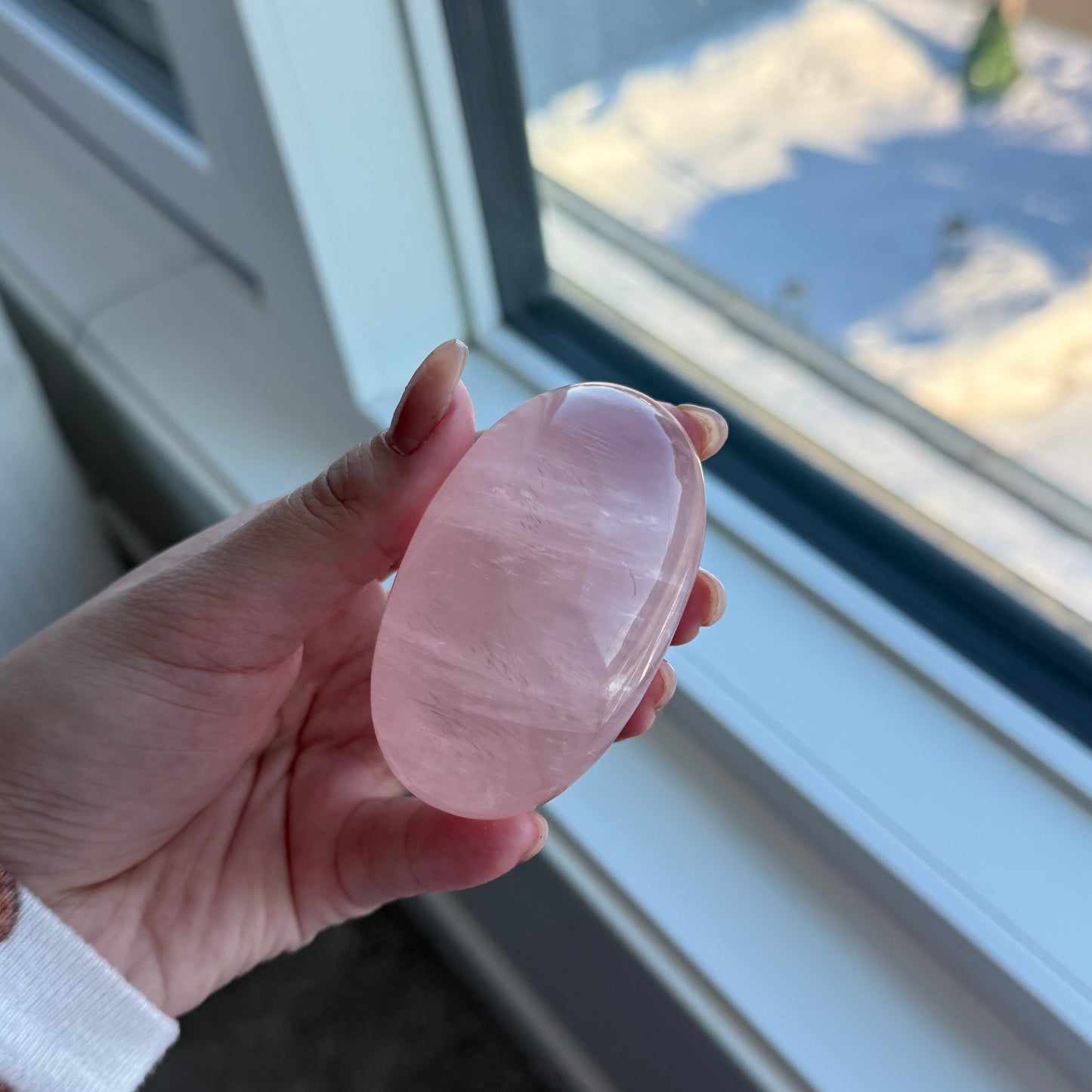 Rose Quartzs  Palm Stone Soapstone HQ