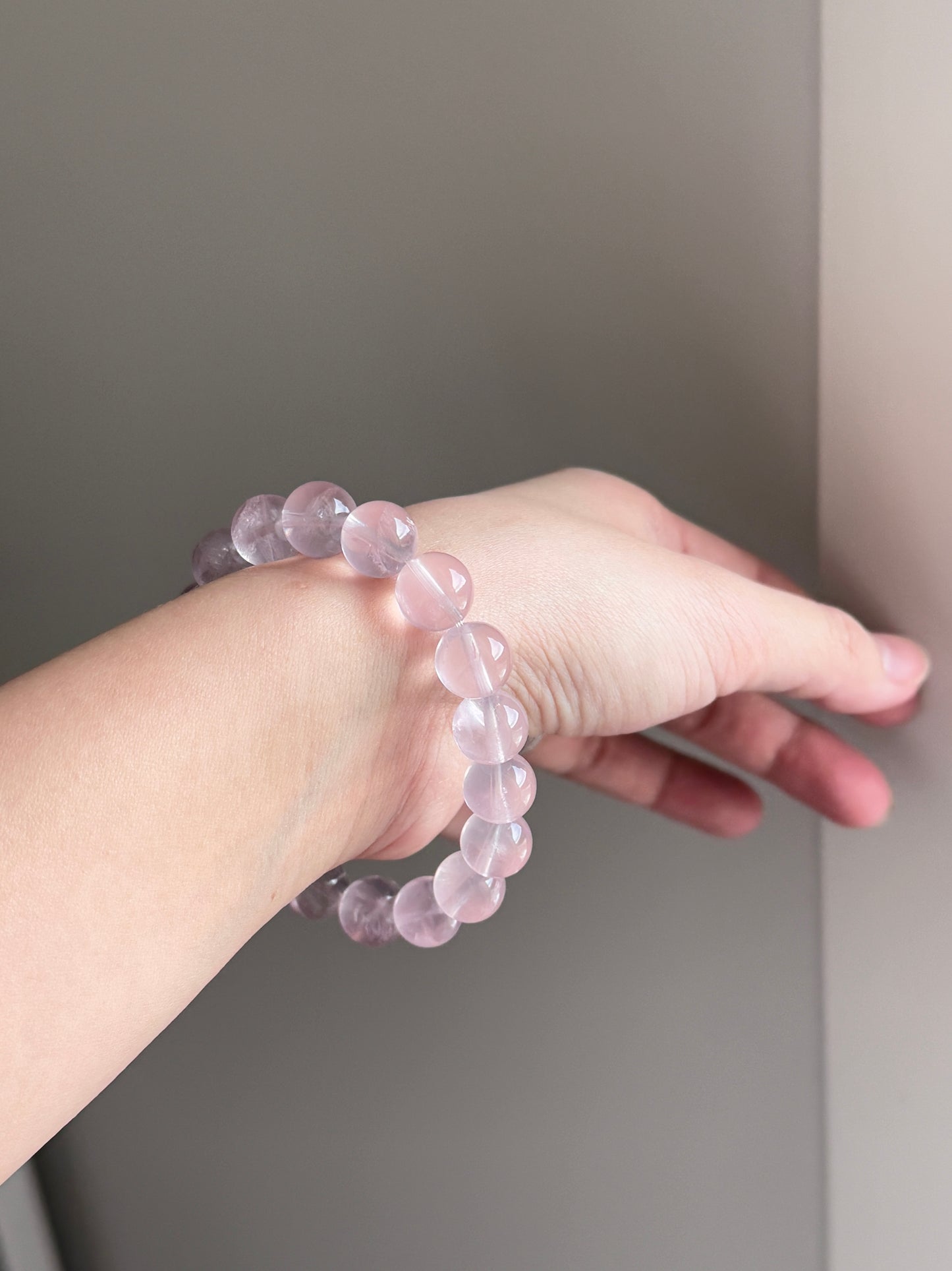 Water Rose Quartz Beaded Bracelet