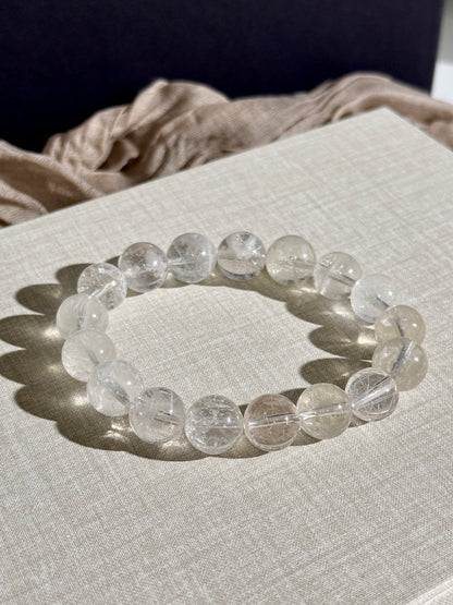 White Snowflake Phantom Beads Bracelet