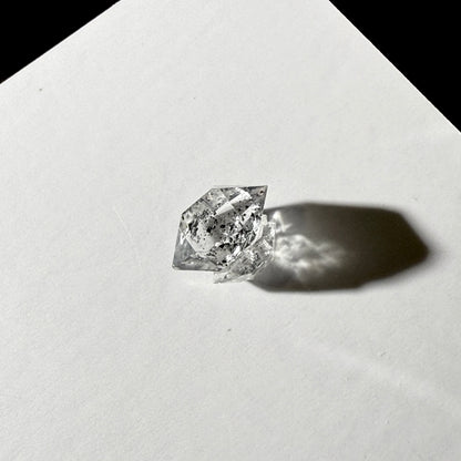 DT Twin Herkimer Diamond with Black Hydrocarbon Inclusions