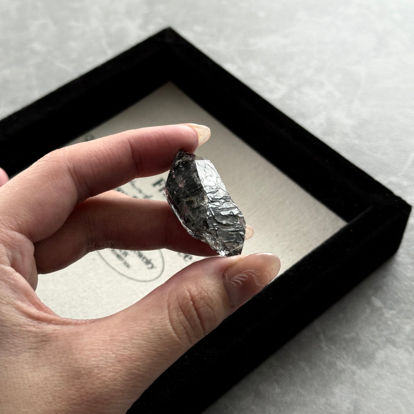 Herkimer Diamond with Black Hydrocarbon and Phantom 9.9g