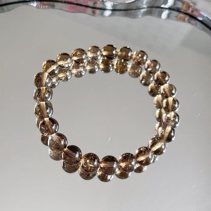 Smoky Quartz Beaded Bracelet