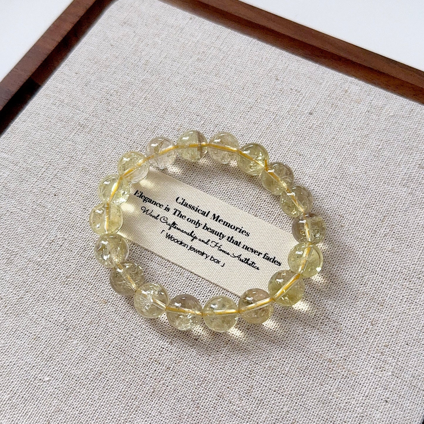 Citrine with Flash Beaded Bracelet