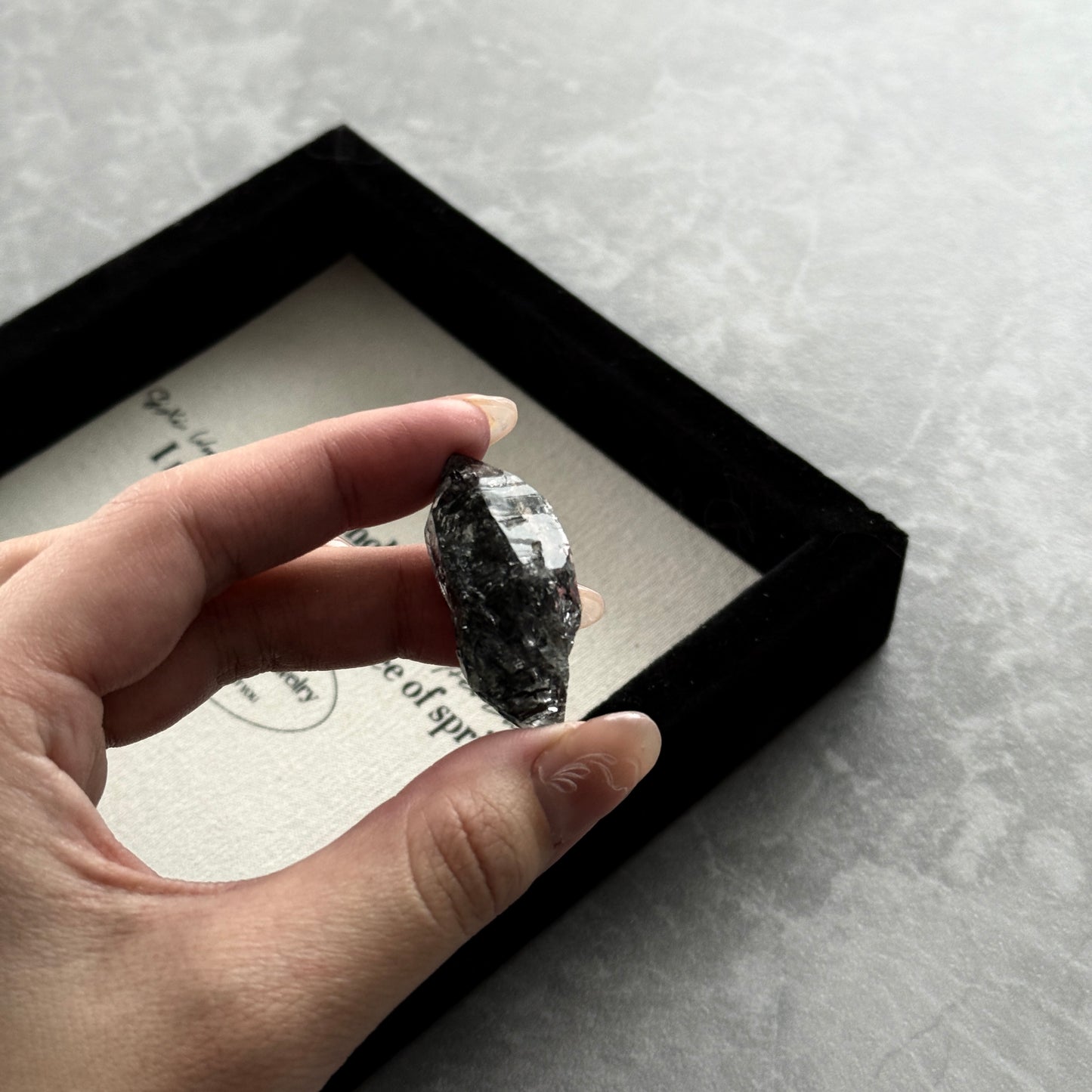 Herkimer Diamond with Black Hydrocarbon and Phantom 9.9g