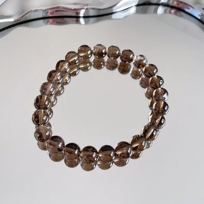 Smoky Quartz Beaded Bracelet