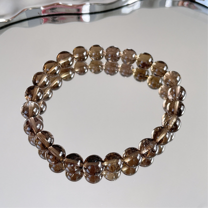 Smoky Quartz Beaded Bracelet