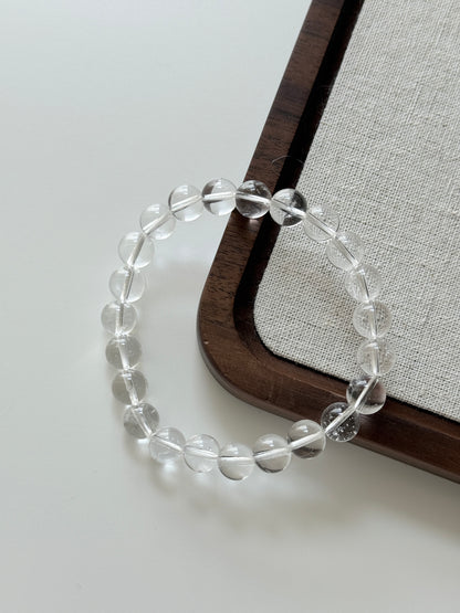 Brazil Grade A Clear Quartz Bead Bracelet 8.8mm