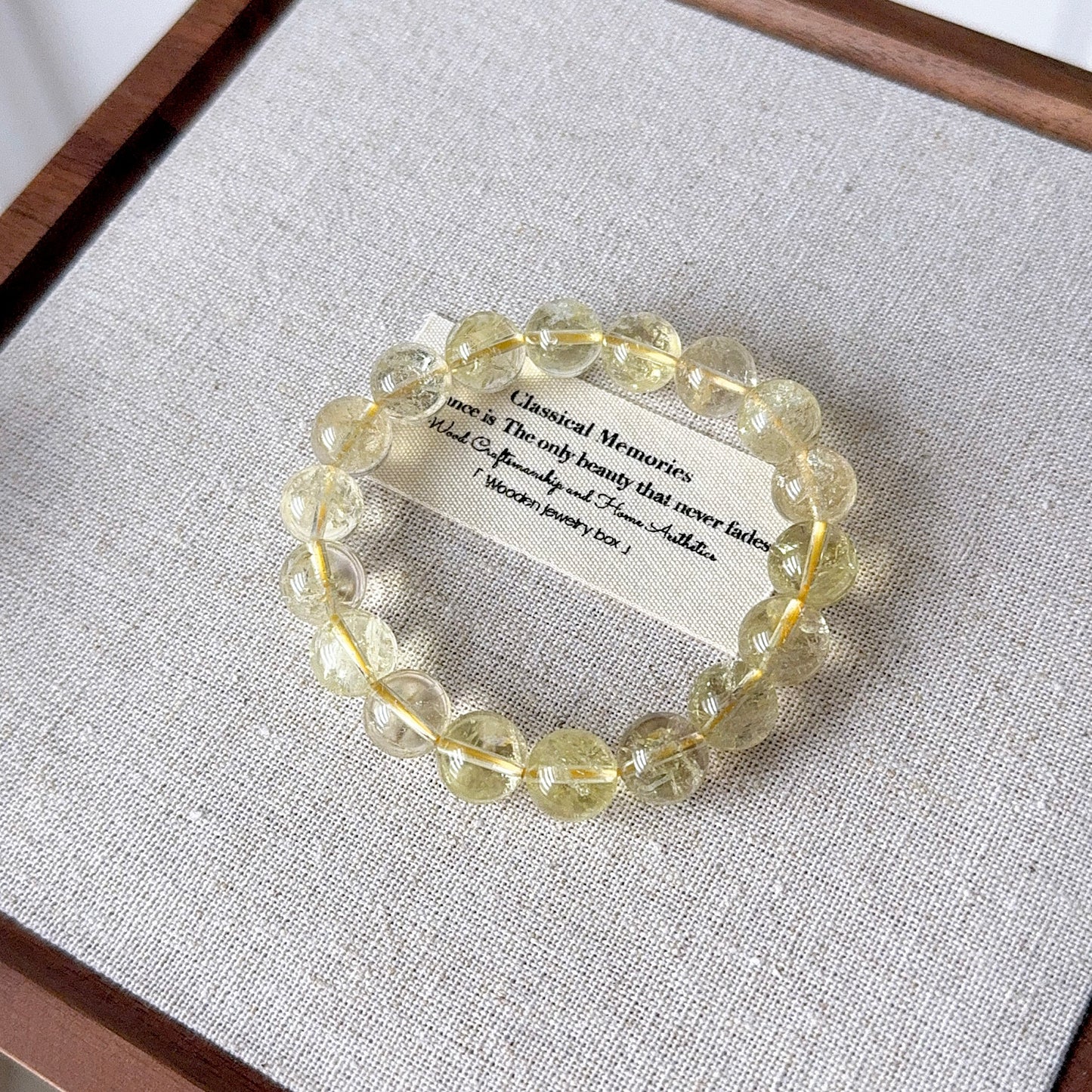 Citrine with Flash Beaded Bracelet