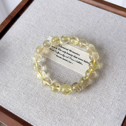 Citrine with Flash Beaded Bracelet