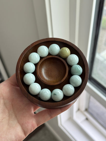 Natural Burmese Jade Grade A Beaded Bracelet 15mm+