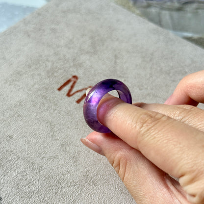 Uruguay Amethyst Bangle Ring