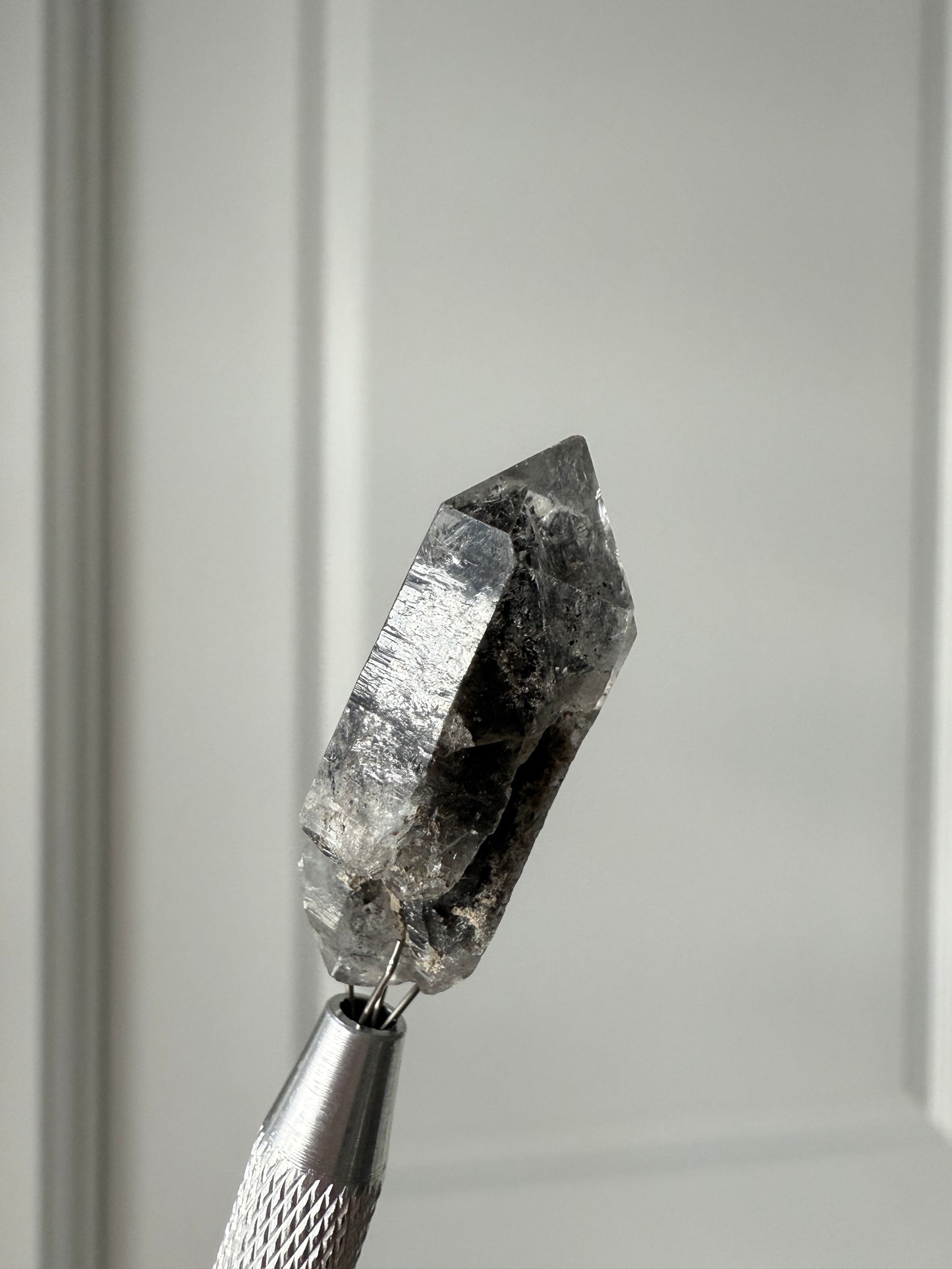 Herkimer Diamond 8.9g with Black Hydrocarbon Inclusions