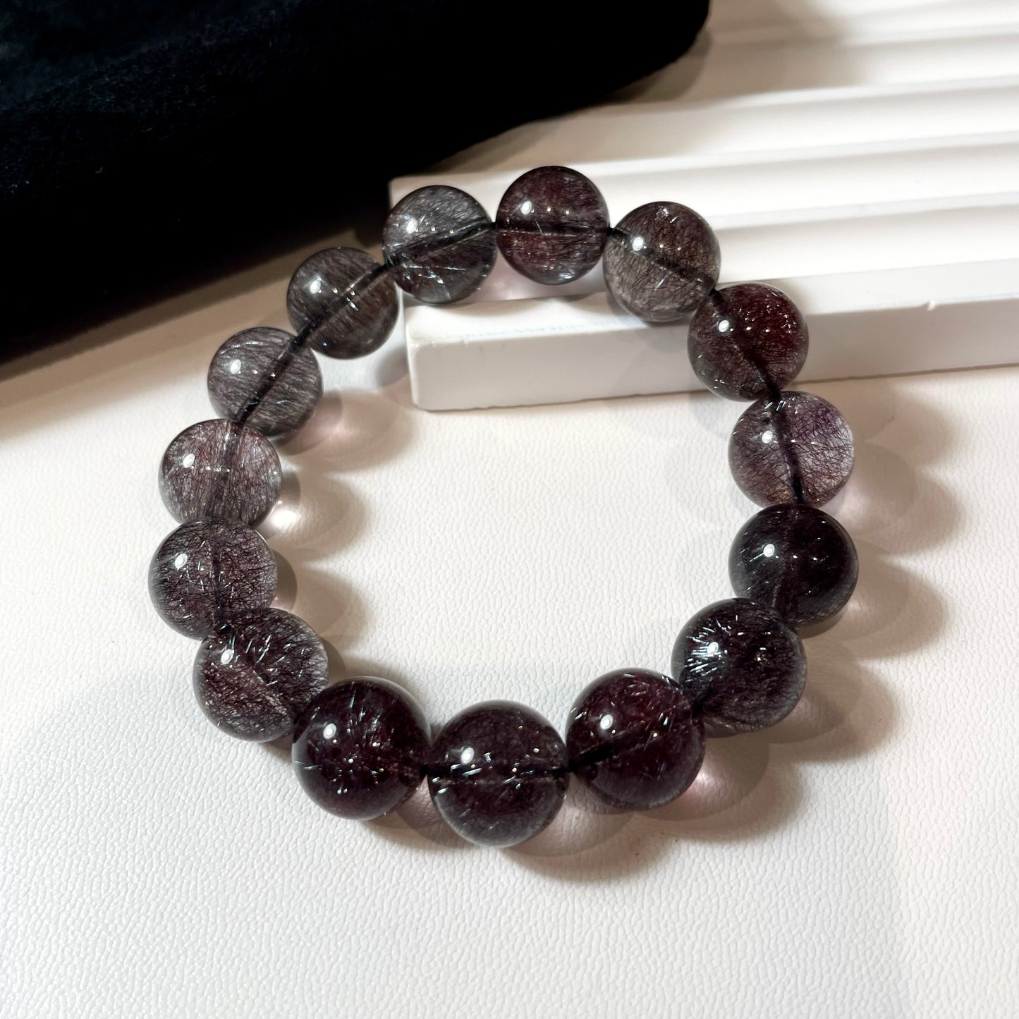 [售罄欣賞] Firework Black Super Seven 12mm Beaded Bracelet