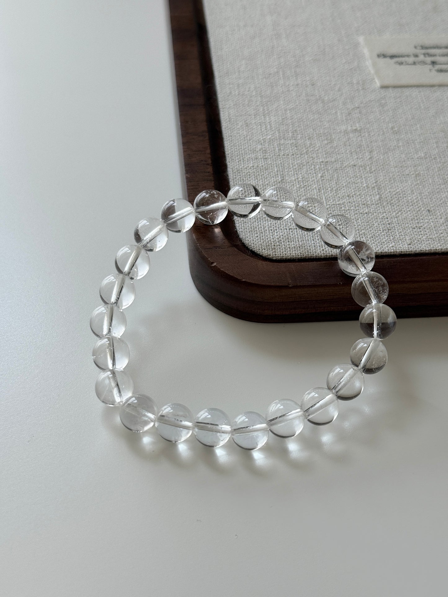 Brazil Grade A Clear Quartz Bead Bracelet 8.8mm
