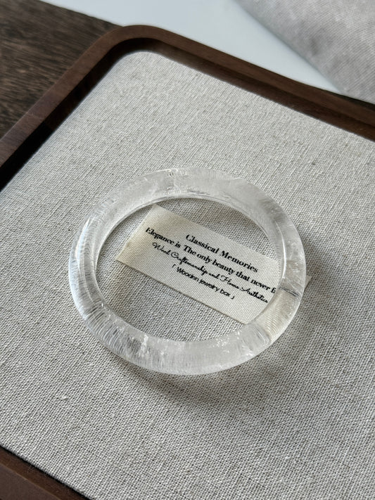 Clear Quartz Bangle 57.9mm