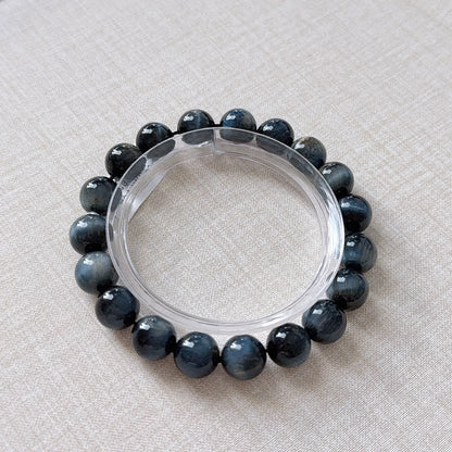 Blue Tiger Eye 9.6mm Beaded Bracelet