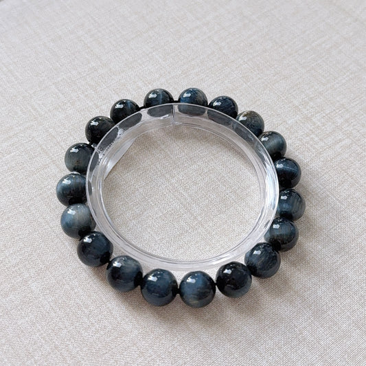 Blue Tiger Eye 9.6mm Beaded Bracelet
