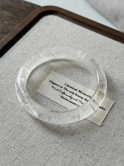 Clear Quartz Bangle 57.9mm