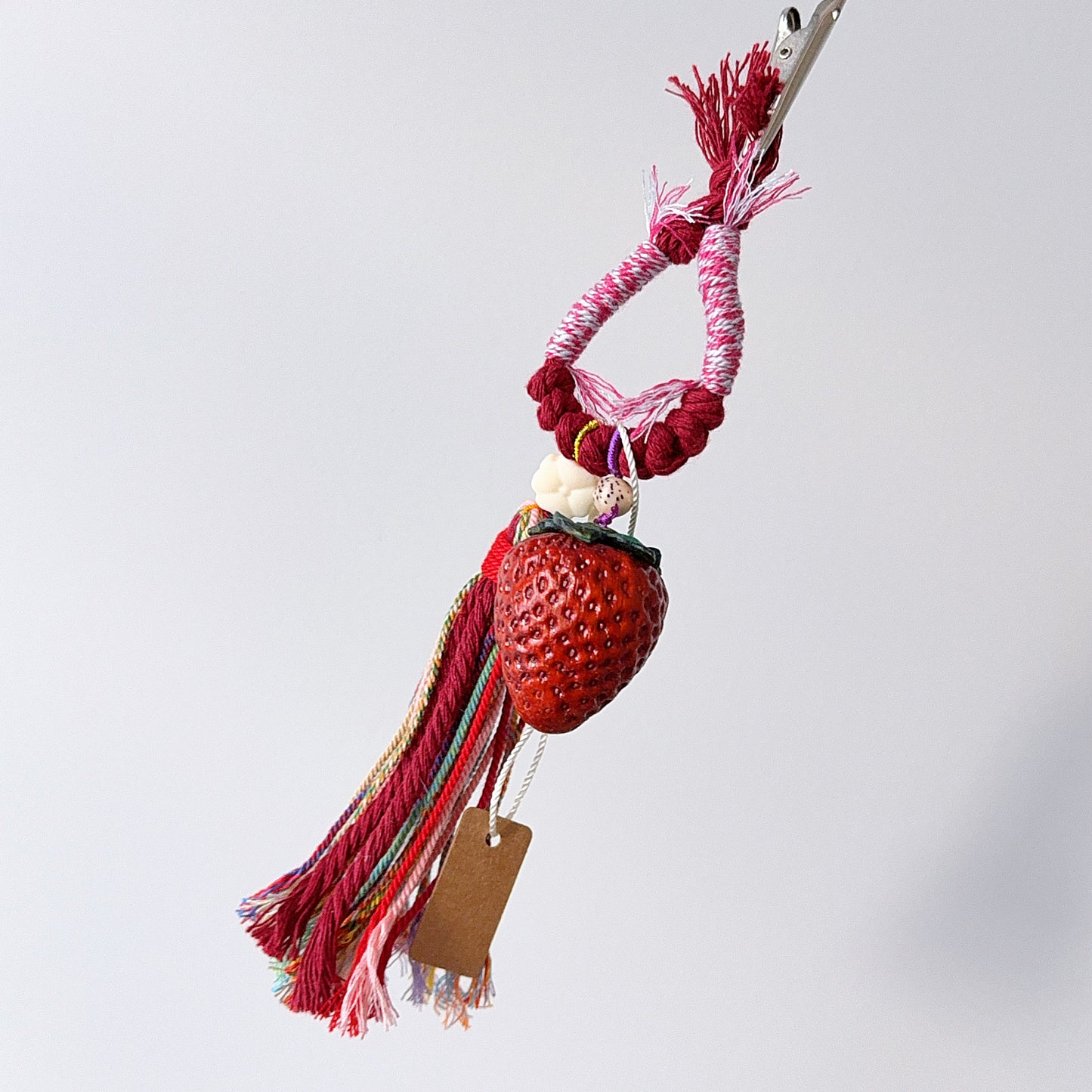 Red Padauk Wood Strawberry Chain Layard 紅花梨木
