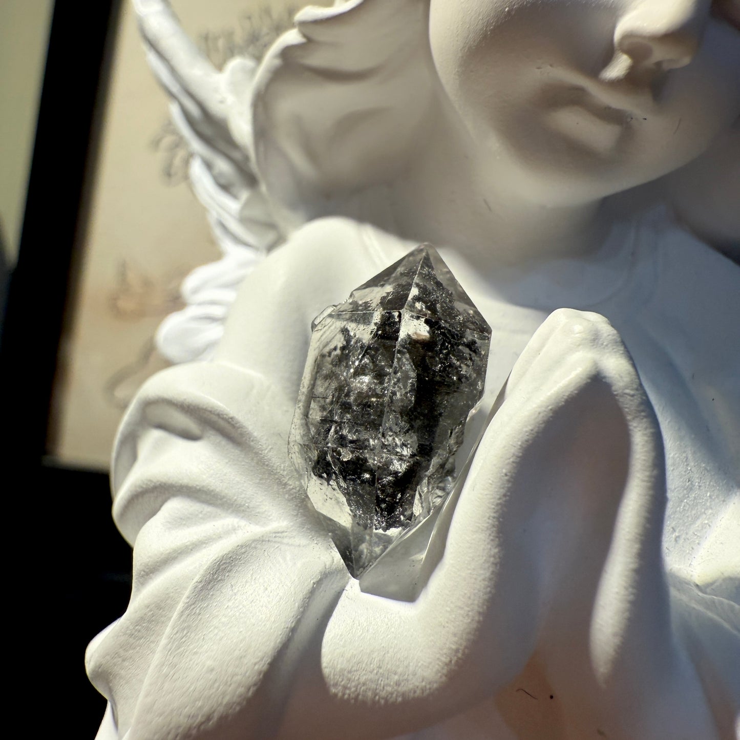 DT Herkimer Diamond Black Hydrocarbon and Phantom