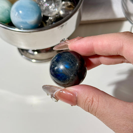 Dark Labradorite Sphere