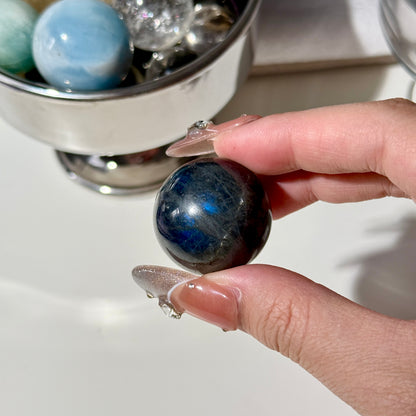 Dark Labradorite Sphere