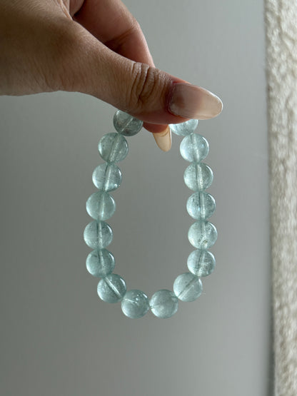 Mint Green Aquamarine Beryl Unheated Bracelet